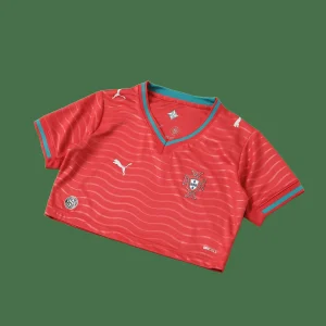 2026 FIFA World Cup Portugal Women Home Cropped Jersey AAAAJersey Supply Yupoo