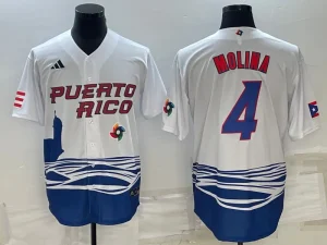 White Puerto Rico 2023 World Cup Baseball Jerseys