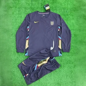 2024 England Away Kid Kits Long Sleeve UEFA Euro Children Sets Football Replicas Yupoo