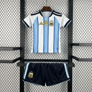 2026 World Cup Argentina Home Kids Kit Football Youth Apparels AAAAJersey Supply Yupoo 5
