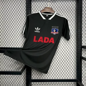 1991 Colo Colo Away Retro Kit Vintage black Shirt Football AAAAJersey Supply Yupoo