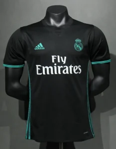 17-18 Real Madrid Away Retro Kit Vintage Player Version Sino Shirt AAAAJersey Dropship Yupoo