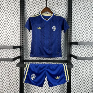 2026 World Cup Sweden Away Kids Kit Football Youth Apparels AAAAJersey Supply Yupoo 7