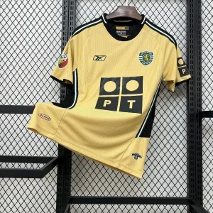 03-04 Sporting Lisbon Away Retro Kit Vintage T-Shirt Soccer AAAAJersey Yupoo