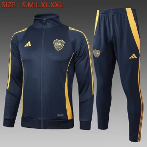 24-25 Boca Navy Football Tracksuit Long Jacket Suits