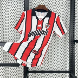 99-00 River Plate Home Retro Kit Vintage Shirt AAAAJersey Supplier Yupoo