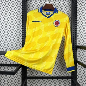 1994 Colombia Retro Mens Home Kit Football Long Sleeve Shirt AAAAJersey Supply Yupoo 6