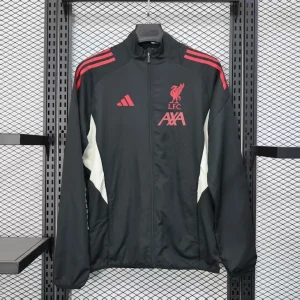 25-26 Liverpool Black Windbreaker Jacket AAAAJersey Supply Yupoo