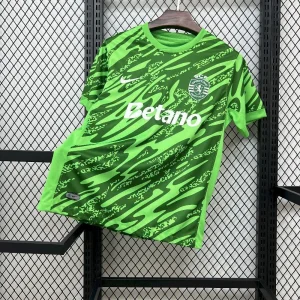 25-26 Sporting Lisbon Green Goalkeeper Kit Football T-Shirt AAAAJersey Supply Yupoo