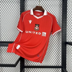 25-26 Wrexham Home Kit Red T-Shirt Soccer Uniforms Sport AAAAJersey Dropship Yupoo