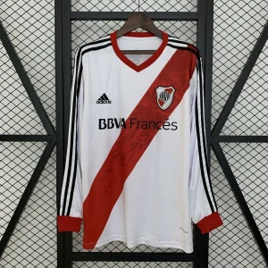 13-14 River Plate Home Retro Long Sleeve Kit Vintage Shirt AAAAJersey Dropship Yupoo