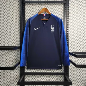 2018 Retro Long Sleeve France Home S-XXL