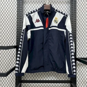 25-26 Real Madrid x Kappa OG Style Navy Windbreaker Jacket AAAAJersey Supplier Yupoo