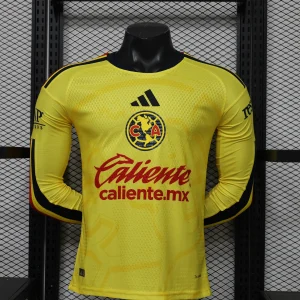 26-27 Club America Home Kit Soccer Player Version Long Sleeve T-Shirt AAAAJersey Supply Yupoo 8