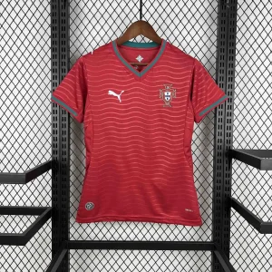 Women 2026 World Cup Portugal Home Kit Soccer T-Shirt AAAAJersey Supply Yupoo