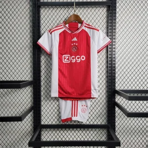 23-24 Kids Ajax Home Size 16-28 Soccer Jerseys