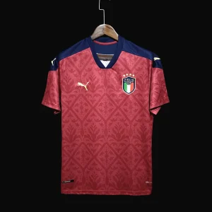 21-22 Italy Red Goalkeeper Retro Kit Football T-Shirt AAAAJersey Supplier Yupoo