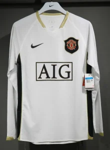 06-07 Manchester United Away Retro Kit Vintage Player Version Sino Shirt AAAAJersey Dropship Yu