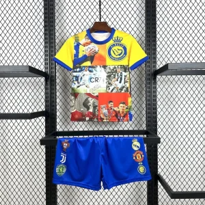 25-26 Cristiano Ronaldo All Club Mix Kid Kits Youth Apparels Soccer AAAAJersey Yupoo