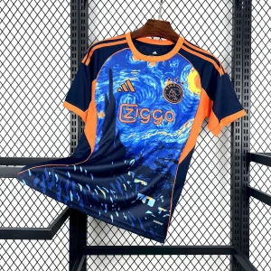 25-26 Ajax x Van Gogh The Starry Night Edition Kit Soccer T-Shirt Cheap AAAAJerseys Supply Yupo