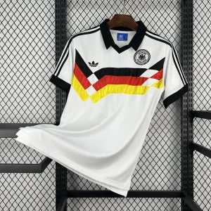 88-90 Germany Mens Home Football Retro Kit Vintage T-Shirt AAAAJersey Wholesale Yupoo 9