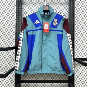 25-26 Real Madrid x Kappa OG Style Green Windbreaker Jacket AAAAJersey Supplier Yupoo