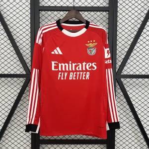 25-26 Benfica Home Kit Football Long Sleeve T-Shirt Soccer Team Uniforms AAAAJersey Yupoo