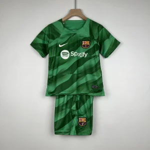 23-24 Barcelona Kids goalkeeper green size 16-28