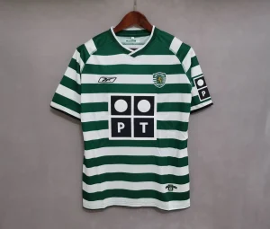 03-04 Sporting Lisbon Home Retro Kit Vintage Shirt Football Jerseys Yupoo