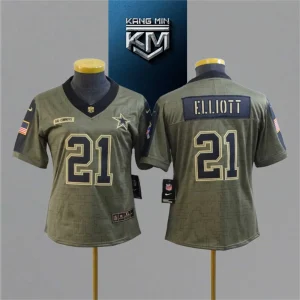 2021 New Tribute to NFL Jersey woman