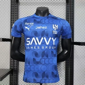 25-26 Al Hilal Pre-Match Kit Player Version Futbol Shirt AAAAJersey Wholesale Yupoo