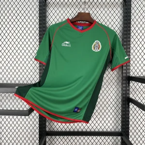 2002 Mexico Mens Home Football Retro Kit Vintage T-Shirt AAAAJersey Wholesale Yupoo 8