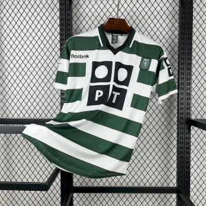 00-01 Sporting Lisbon Home Retro Kit Vintage T-Shirt Soccer AAAAJersey Yupoo