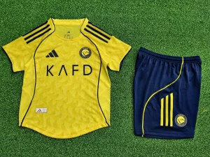 25-26 Al-Nassr Home Player Version Kid Kits Youth Apparels AAAAJersey Supply Yupoo