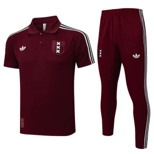 25-26 Ajax Polo Training Soccer Suit Red Kit AAAAJersey Yupoo