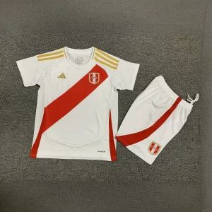 2024 Peru Home Kid Kits Children Sets Football AAAAJersey Yupoo
