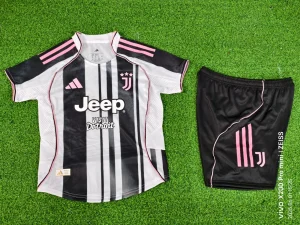 25-26 Juventus Home Kid Kits Player Version Youth Apparels AAAAJersey Wholesale Yupoo