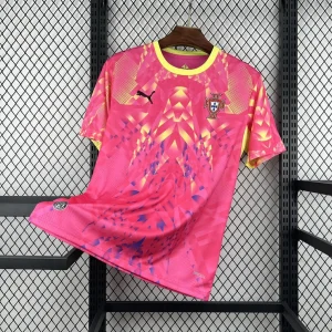2026 Portugal Mens Goalkeeper Kit Football Pink T-Shirt AAAAJersey Supply Yupoo 7