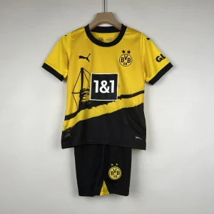 23-24 Kids Dortmund home size 16-28 Soccer Jersey