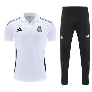 25-26 Al-Nassr White POLO Training Kits Football Tracksuits