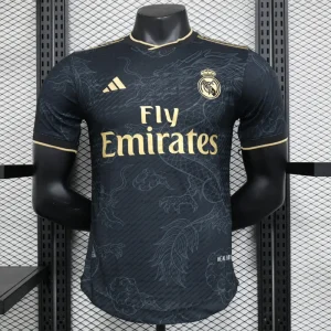 23-24 Real Madrid Balck Dragon Player Version Soccer Jerseys Yupoo