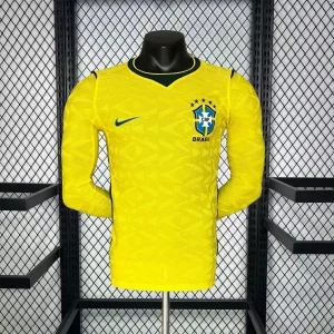 World Cup 2026 Brazil Home Kit Player Version Football Long Sleeve Shirt AAAAJersey Supply Yupoo