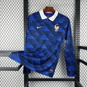 World Cup Jersey 2026 France Mens Home Kit Football Long Sleeve T-Shirt AAAAJersey Supply Yupoo 2