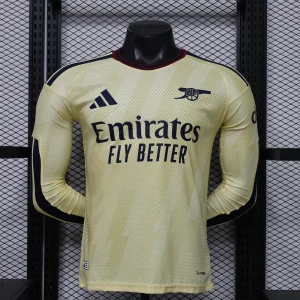 26-27 Arsenal Mens Third Away Kit Player Version Soccer Long Sleeve Shirt AAAAJersey Dropship Yupoo