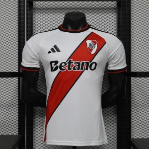 26-27 River Plate Home Mens Player Version Kit Soccer T-Shirt AAAAJersey Supply Yupoo