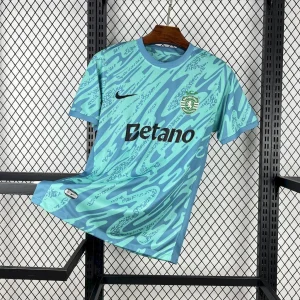 25-26 Sporting Lisbon Goalkeeper Green T-Shirt Football Apparels Soccer AAAAJersey Yupoo
