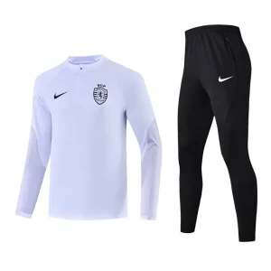 23-24 Sporting Lisbon Long Sleeve Kits White Training Suits Football Jerseys Yupoo