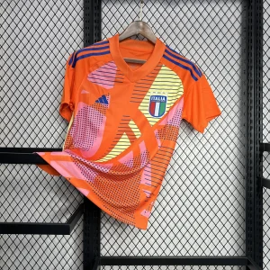 2024 Italy Euro Goalkeeper Kit Uniform Futbol T-Shirt AAAAJerseys Dropshipping Yupoo