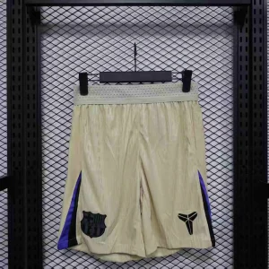 25-26 Barcelona Away Khaki Player Version Slim-fit Breathable Sports Shorts AAAAJersey Yupoo
