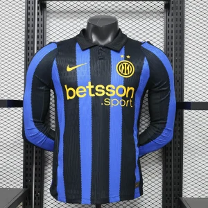 26-27 Inter Milan Men's Home Football Player Version Long Sleeve Shirt AAAAJerseys Supply Yupoo 10